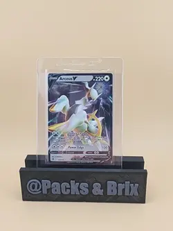 Arceus V 122/172 Swsh09: Brilliant Stars Holo Near Mint (NM) METAL CARD - Image 1