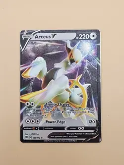Arceus V 122/172 Swsh09: Brilliant Stars Holo Near Mint (NM) METAL CARD - Image 2