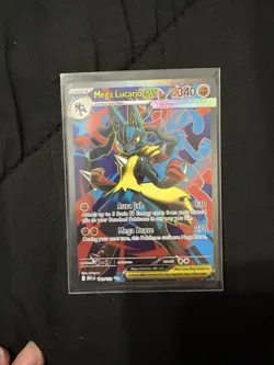 Mega Lucario EX 160/132 Ultra Rare Full Art Mega Evolutions Pokemon TCG Cards - Image 1