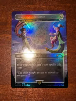 MTG: Porom's Silence Magic - Silence RAINBOW FOIL, NM Final Fantasy Card!! - Image 1