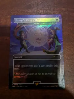 MTG: Porom's Silence Magic - Silence RAINBOW FOIL, NM Final Fantasy Card!! - Image 2