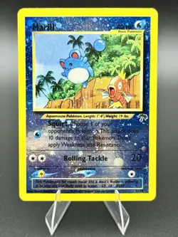 Marill 11/18 Southern Islands Reverse Holo Pokemon Trading Card Game - MP - Image 1