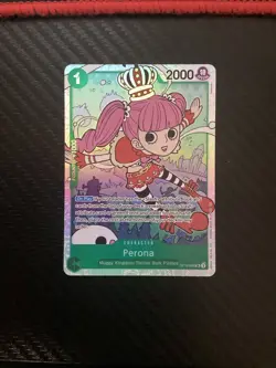 One Piece CCG Perona Legacy Of The Master SR Foil Card OP12-034 NM - Image 1