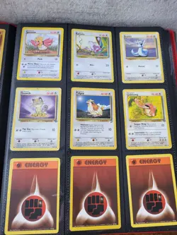 WOTC 1999 Holo Rare Pokemon Card Bundle Base Set Jungle Fossil Binder x81 Cards - Image 3