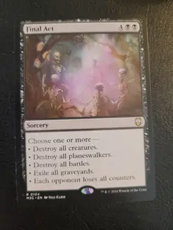 Final Act Commander Modern Horizons 3 #0104 MTG Magic Black Rare LP - Image 1