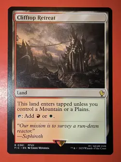 MTG, MAGIC: CLIFFTOP RETREAT AND, FIC, RARE, 0381- NM - REGULAR - Image 1