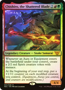 MTG FOIL Chishiro, the Shattered Blade - Kamigawa: Neon Dynasty Commander #001 - Image 1