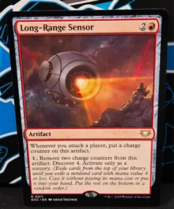 magic the gathering - Long-Range Sensor - Artifact - Rare - Discover - Mountain - Image 1
