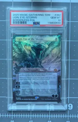 Ugin, Eye of the Storms Borderless Foil TDM 382 Magic the Gathering PSA 10 - Image 1