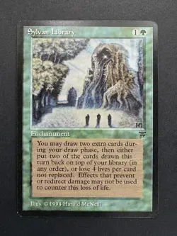 Sylvan Library Legends MTG Magic The Gathering English LP/NM - Image 1