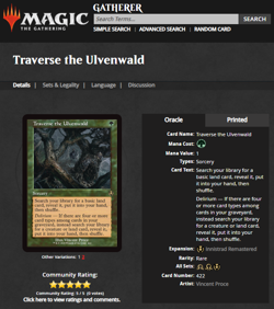 2025 MTG Magic the Gathering Innistrad Remastered Foil Traverse the Ulvenwald - Image 3