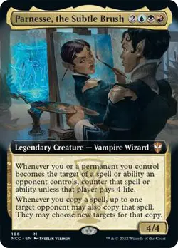 MTG Parnesse, the Subtle Brush Extended Art - Streets of New Capenna Commander - Image 1