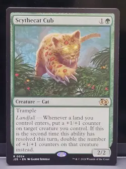 Scythecat Cub Foundations Jumpstart Regular MtG Magic the Gathering NM Near Mint - Image 1