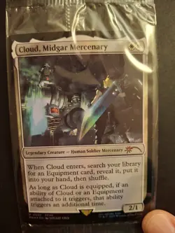 Cloud, Midgar Mercenary Unique and Miscellaneous Promos Foil SEALED - Image 2