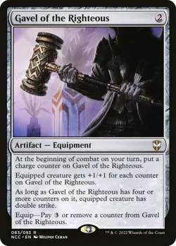 MTG Gavel of the Righteous - Streets of New Capenna Commander #083 - Image 1
