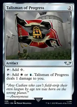 1x Talisman of Progress NM-Mint, English Commander: Universes Beyond: Warhammer - Image 1