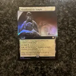 2025 MTG Avatar: The Last Airbender (TLA) Abandoned Air Temple Ext Art Foil R386 - Image 1