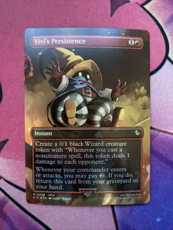 Vivi's Persistence 458 Borderless Foil Commander Final Fantasy Rare MTG FIC EN - Image 1