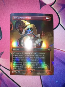 Vivi's Persistence 458 Borderless Foil Commander Final Fantasy Rare MTG FIC EN - Image 2