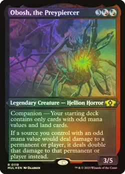 MTG FOIL Obosh, the Preypiercer Foil Etched - Multiverse Legends #119 - Image 1