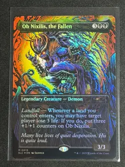 MTG Secret Lair Encyclopedia of Magic the Gathering FOIL Ob Nixilis the Fallen - Image 1