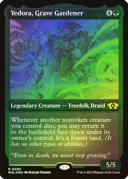 MTG FOIL Yedora, Grave Gardener Foil Etched - Multiverse Legends #095 - Image 1