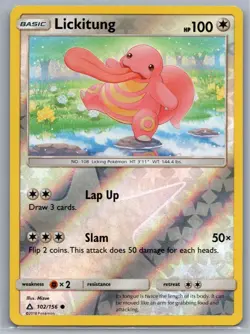 Pokemon TCG Ultra Prism Lickitung Reverse Holo - Image 1