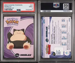 2000 Danone Pokemon Stadium Tip #27 Snorlax PSA 9 Pop 8. Just 4 Higher! Sharp! - Image 3