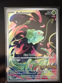 Pokemon TCG Mega Evolution Bulbasaur Stamped Promo 133/132 - Image 1