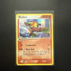 Blaziken #20 Stamped Reverse Holo Rare EX Holon Phantoms 2006 Pokemon LP - Image 1