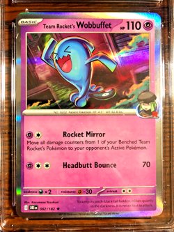 Team Rocket's Wobbuffet Holo Rare #082 - CGC MINT 9 - Destined Rivals - Pokemon - Image 2