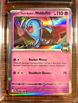 Team Rocket's Wobbuffet Holo Rare #082 - CGC MINT 9 - Destined Rivals - Pokemon - Image 5