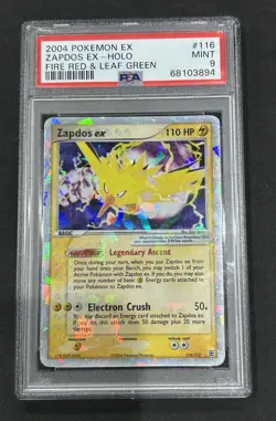 Zapdos EX 116/112 Fire Red & Leaf Green Ultra Rare Holo PSA 9 🔥 Pokemon - Image 1