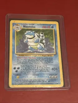 Pokemon TCG Holographic Rare Blastoise Base Set 1999 - Image 1