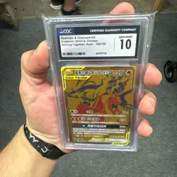Pokemon Reshiram&Charizard GX Chinese Simplify CSM2cC 183/150 CGC 10 - Image 1