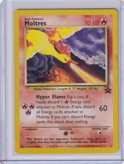 Pokemon TCG - Moltres - 21 - WoTC Promo - MP Black Star Promo (2000) - Image 1