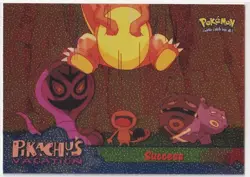 Pokemon Pikachu's Vacation "Success" Foil TOPPS Black Logo No. 55 English - Image 1