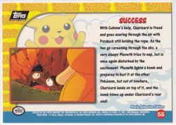 Pokemon Pikachu's Vacation "Success" Foil TOPPS Black Logo No. 55 English - Image 2