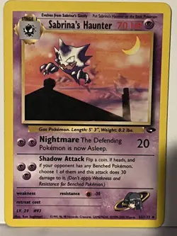 Sabrina's Haunter 55/132 Gym Challenge NM Pokemon Fast Shipping - Image 1