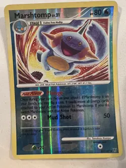 Pokemon TCG Marshtomp Supreme Victors 67/147 Regular Non Holo Uncommon - LP - Image 1