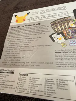 Pokemon TCG Celebrations 25th Anniversary Factory Sealed Elite Trainer Box NEW - Image 3