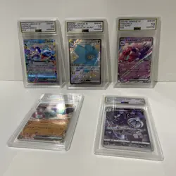 Lot Of 5 Graded Pokemon Slabs GEM MINT 10 AGS Art Rare Ex Japanese - Image 2