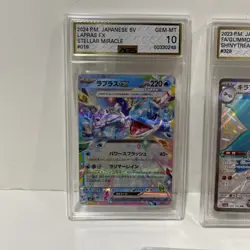 Lot Of 5 Graded Pokemon Slabs GEM MINT 10 AGS Art Rare Ex Japanese - Image 3