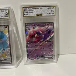 Lot Of 5 Graded Pokemon Slabs GEM MINT 10 AGS Art Rare Ex Japanese - Image 5