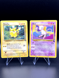 Pokemon Pikachu #60/64 Jungle | Mew #8 WoTC Black Star Promo Vintage Set - Image 1