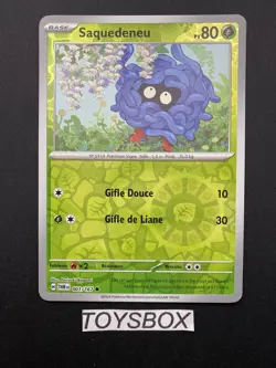 Carte Pokemon Saquedeneu Reverse 001/167 / Mascarade Crepusculaire EV6 / NEUF FR - Image 2
