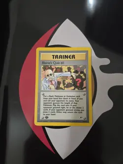 Blaine's Quiz #1 1st Ed. Pokemon Gym Heroes #97 2000 - Image 1
