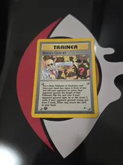 Blaine's Quiz #1 1st Ed. Pokemon Gym Heroes #97 2000 - Image 2