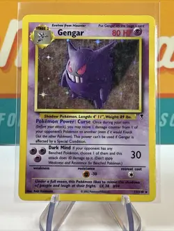 Gengar #11 Holo Rare Pokemon TCG 2002 Legendary Collection (LC) MP - Image 3
