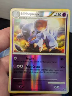 Pokemon TCG Nidoqueen 28/102 Reverse Holo Rare HGSS Triumphant - Image 1